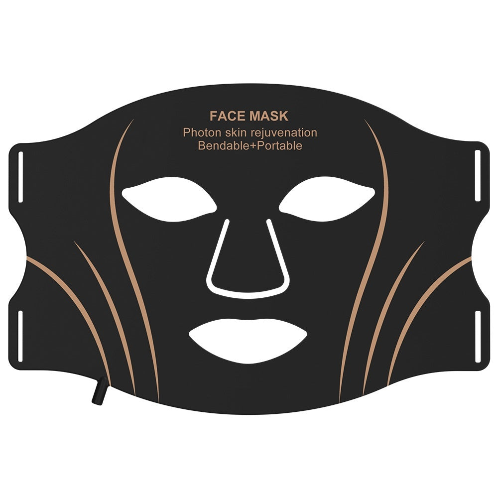 Beauty Instrument Facial Mask  Household Silicone Red Light LED Beauty Mask