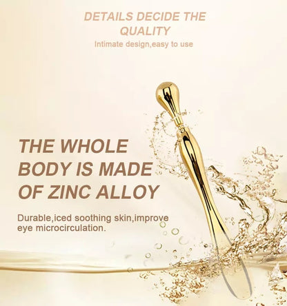 Eye Cream Metal Roller Stick – 10cm Puff Applicator & Massage Wand