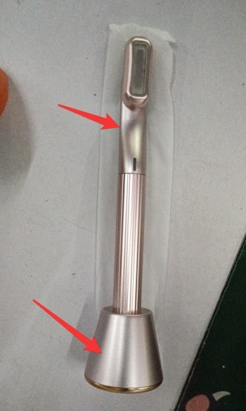 5-in-1 360° Rotary Eye & Face Massage Wand with Red LED & Warm Therapy