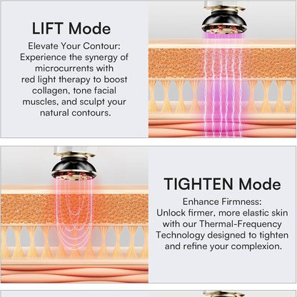 Three-in-one Red Face And Neck Massager