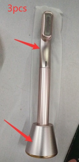 5-in-1 360° Rotary Eye & Face Massage Wand with Red LED & Warm Therapy